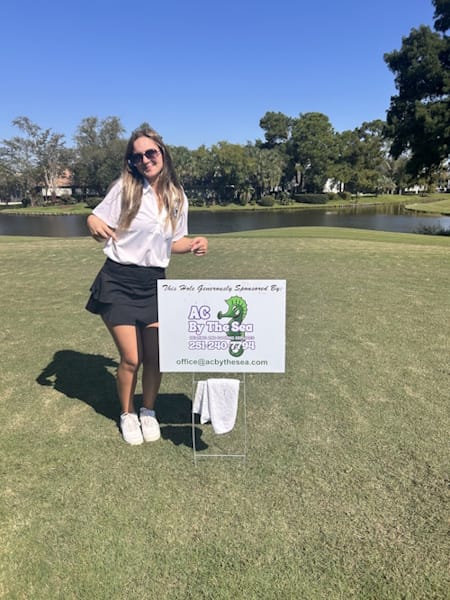 Girl at Golf Event